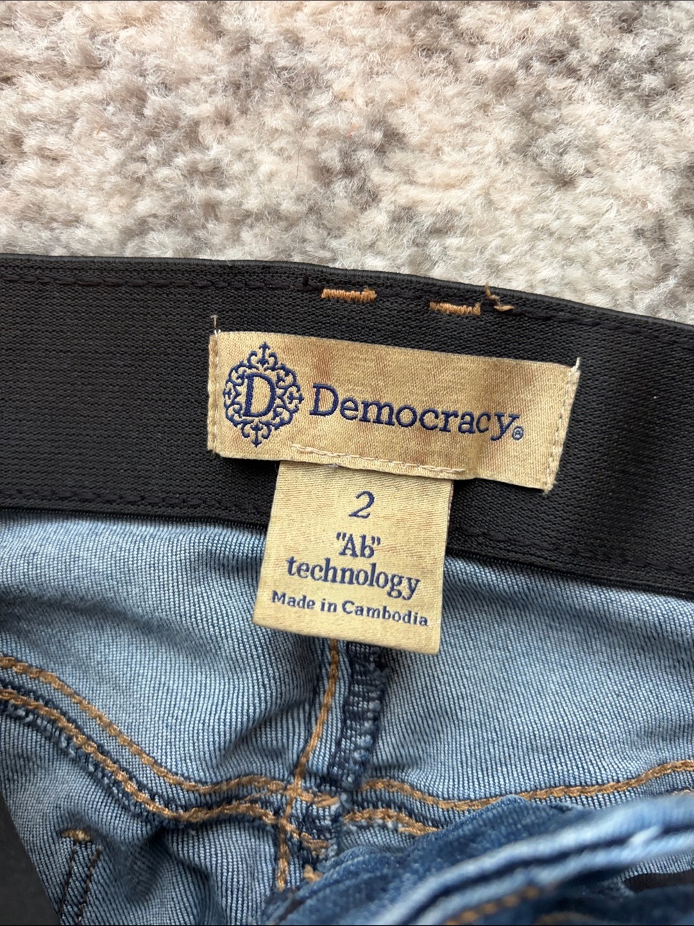 Democracy Women's Bootcut Jeans - Dark Blue Wash - Picture 2 of 6